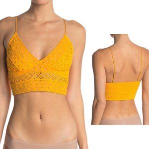 Free People Carina Bralette in Mango Women's NWT